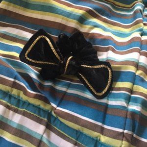 Black and Gold Scrunchie